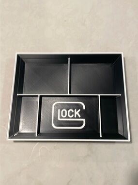 GLOCK Tray Organizer in Black with White Logo